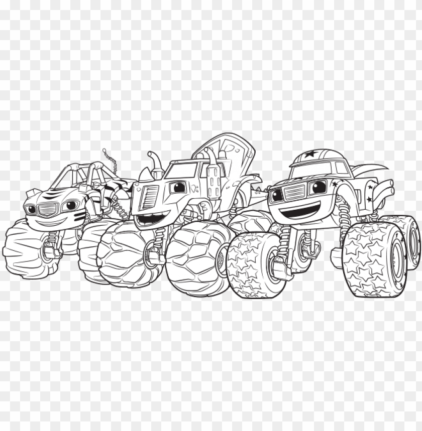 Printable Blaze Coloring Pages