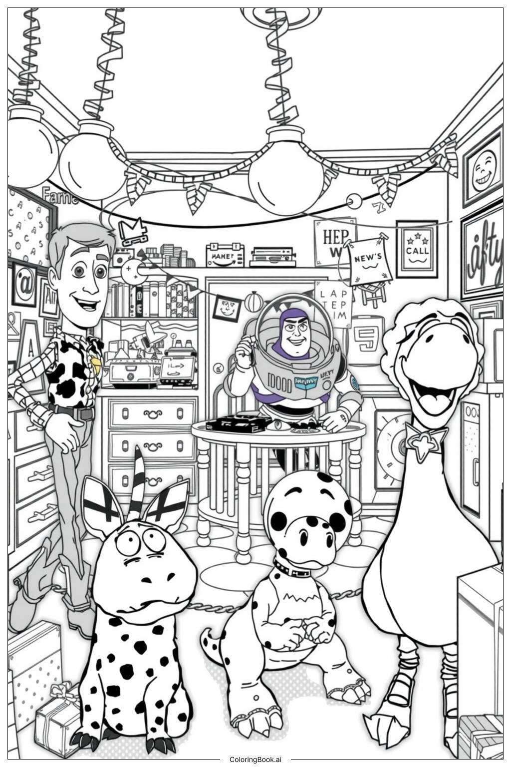 Toy Story Coloring Pages Free