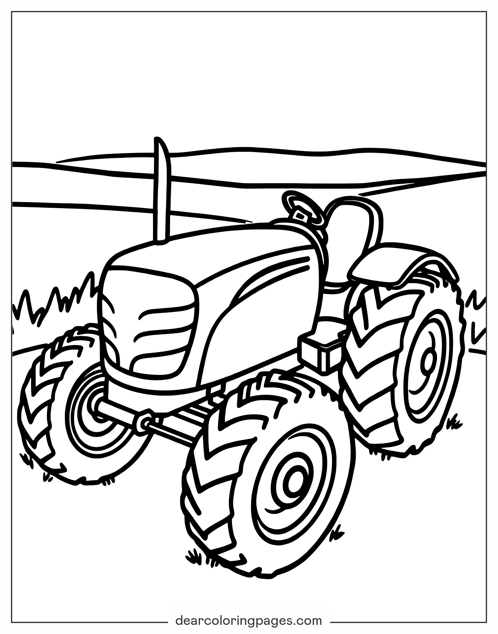 Free Printable Tractor Coloring Pages