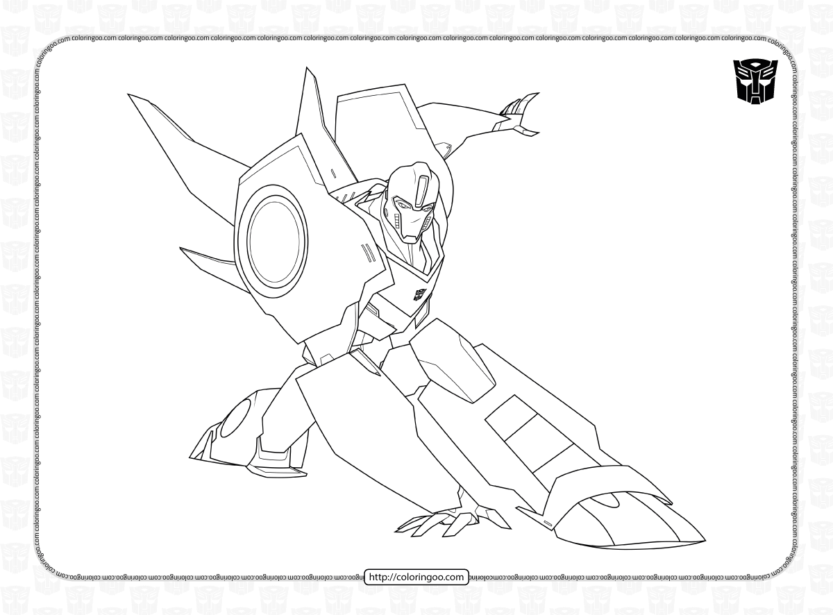 Transformers Bumblebee Coloring Pages