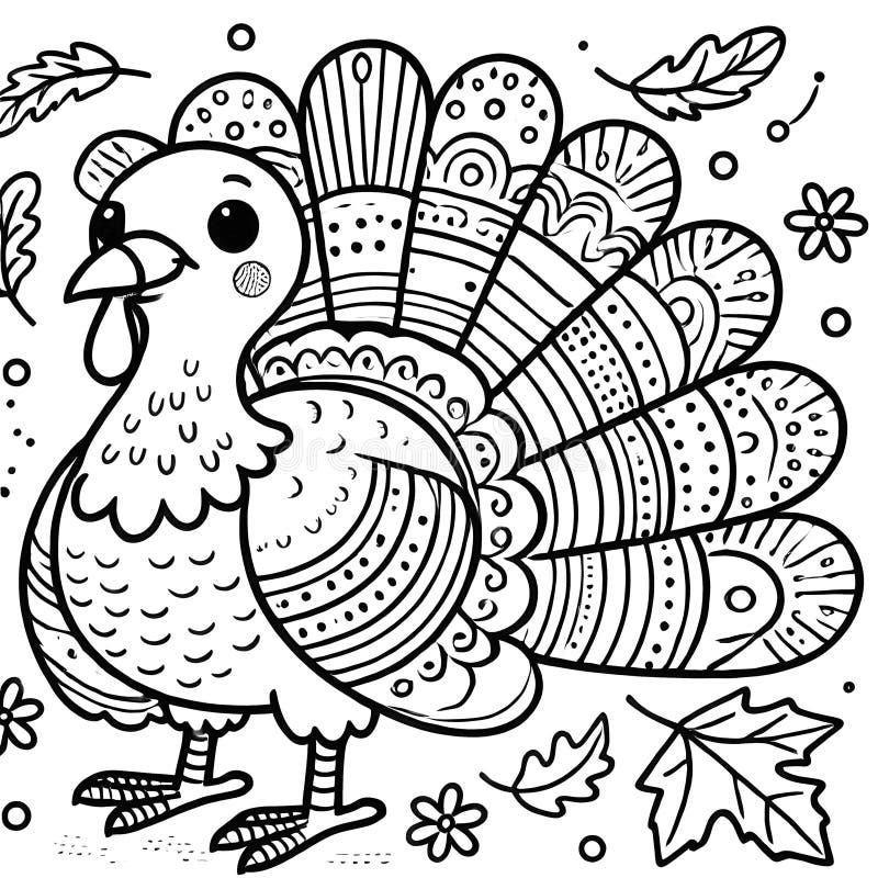 Free Coloring Turkey Pages