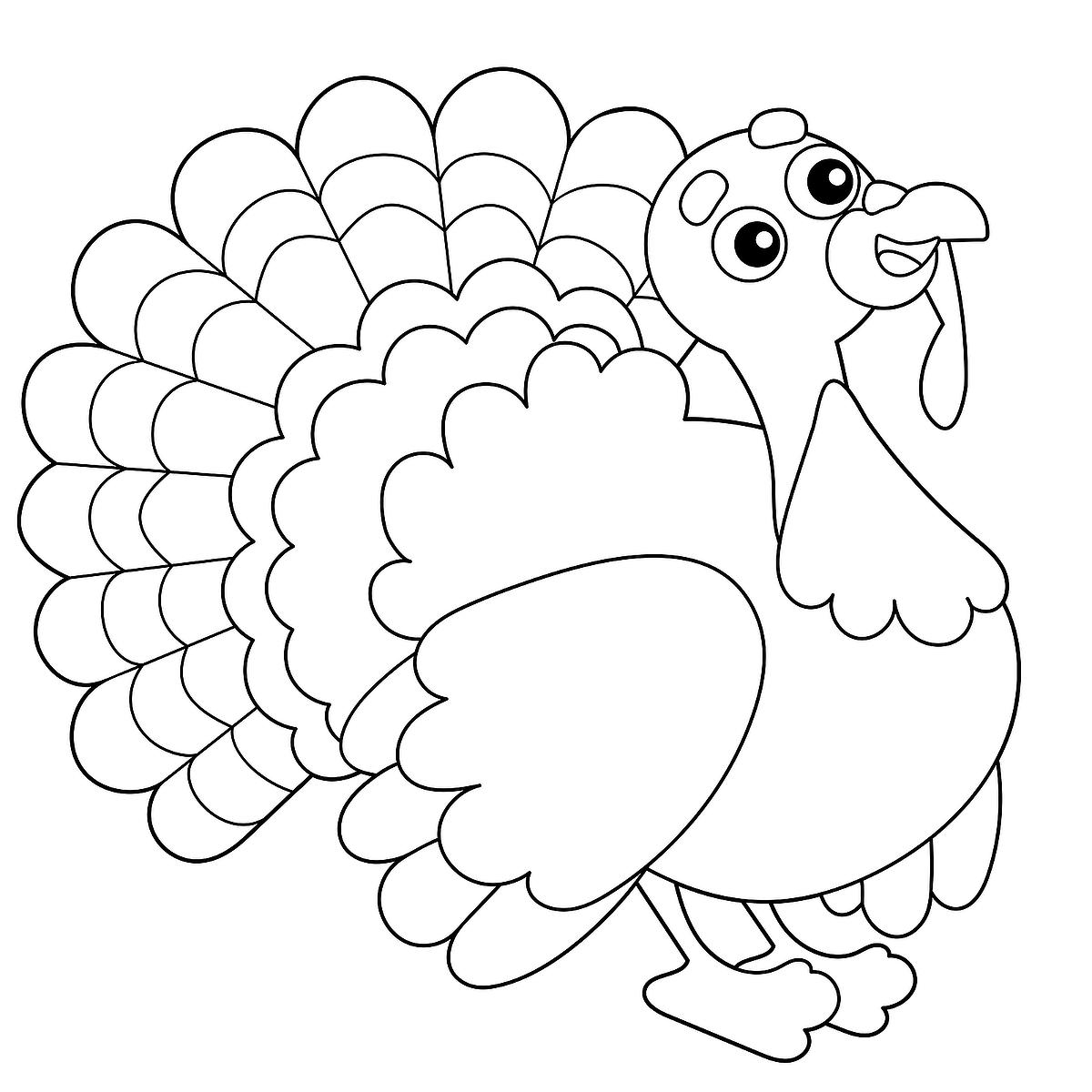 Turkey Coloring Pages Printable Coloring Activity Pages Of Turkeys For Thanksgiving Printables 30Seconds Mom