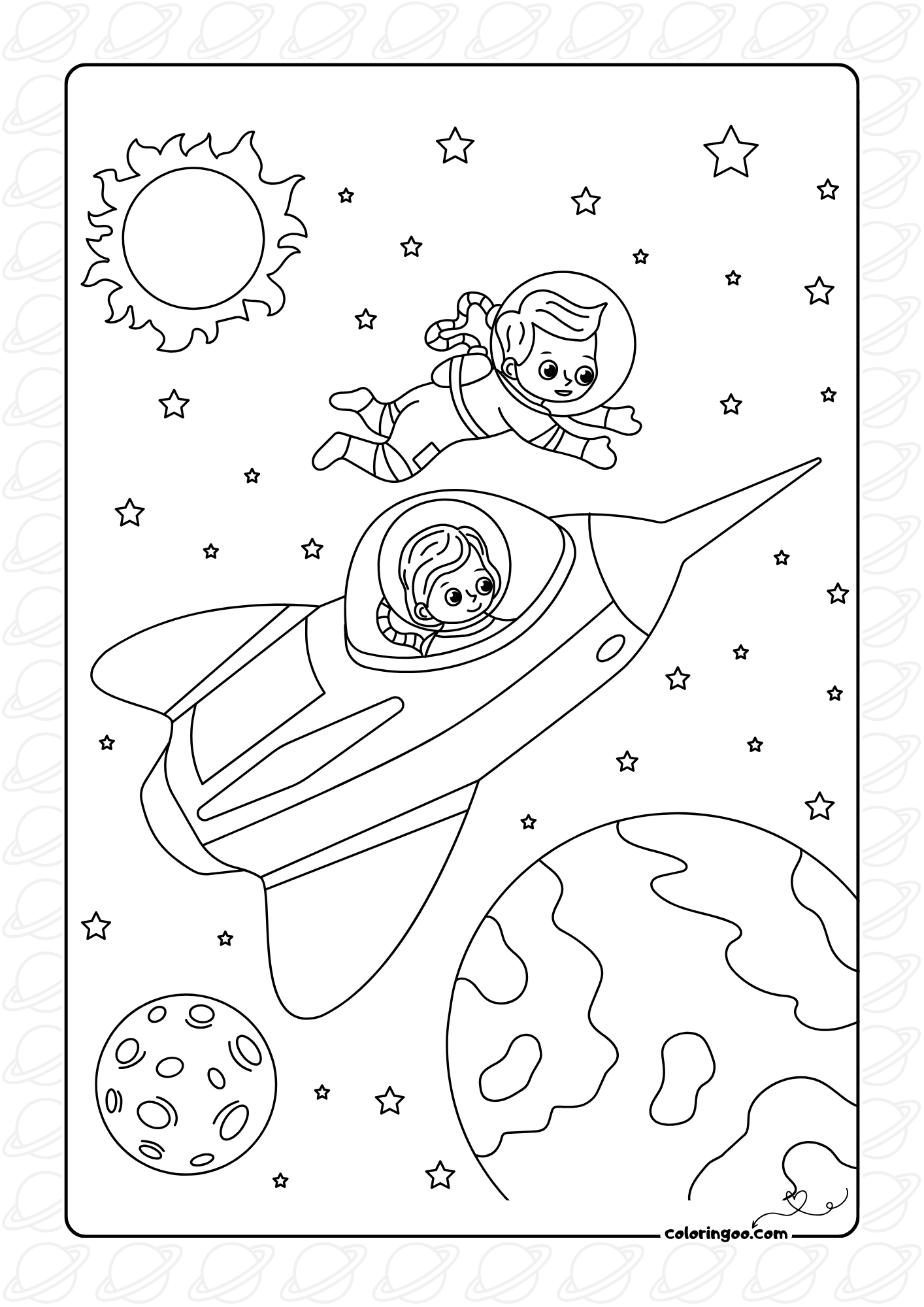 Free Printable Space Coloring Pages