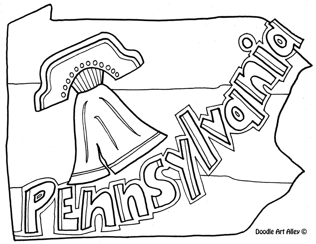 United States Coloring Pages CLASSROOM DOODLES