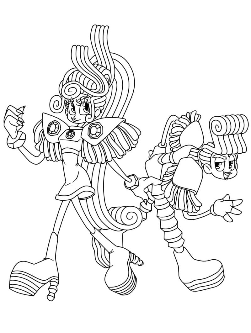 Velvet And Veneer In Trolls 3 Coloring Page Download Print Or Color Online For Free