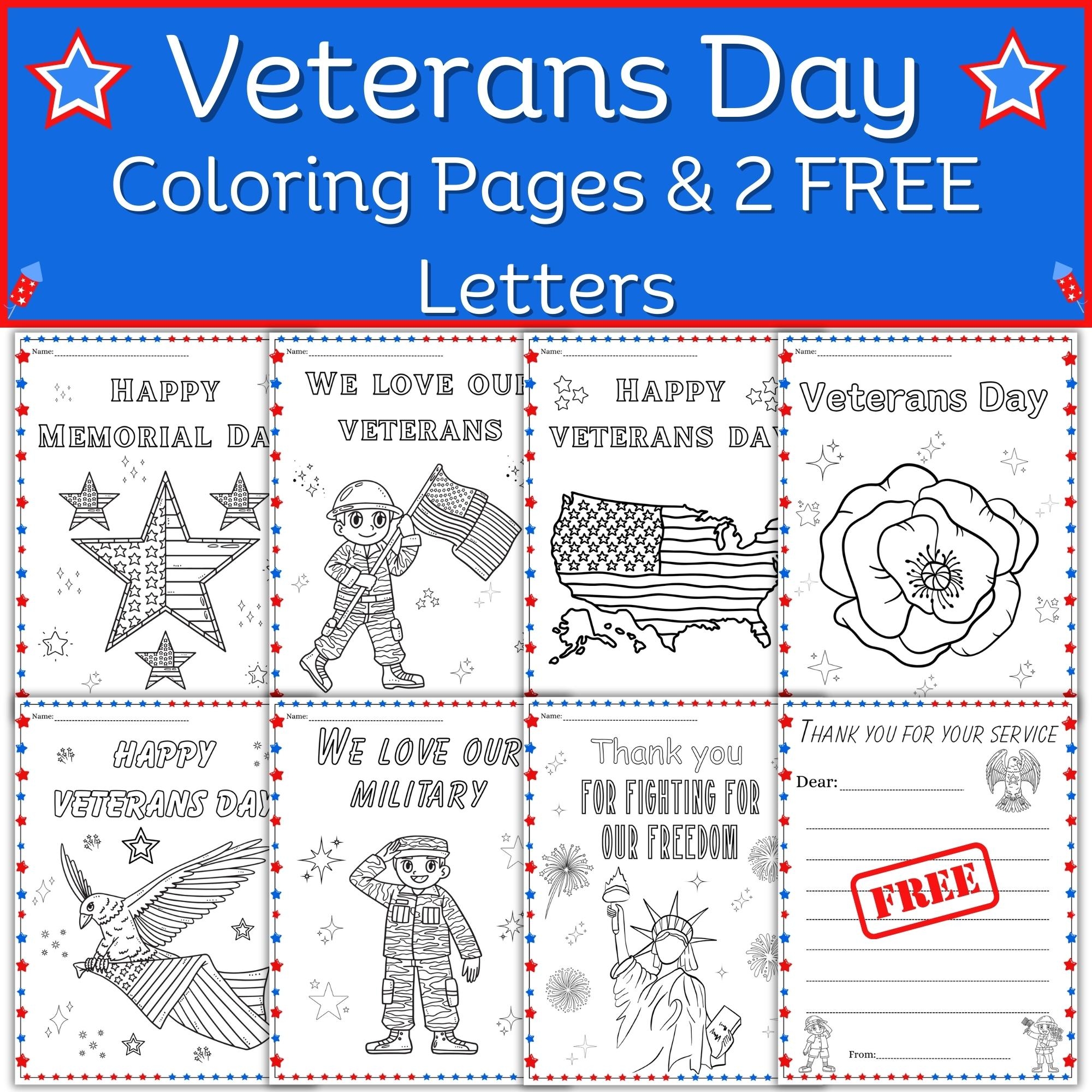 Veterans Day Coloring Pages Free