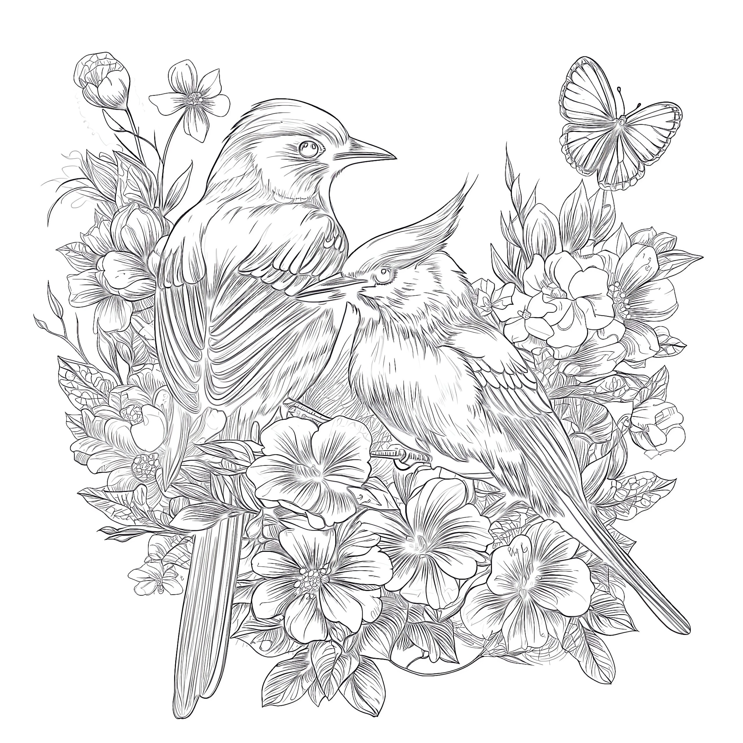 Free Birds Coloring Pages