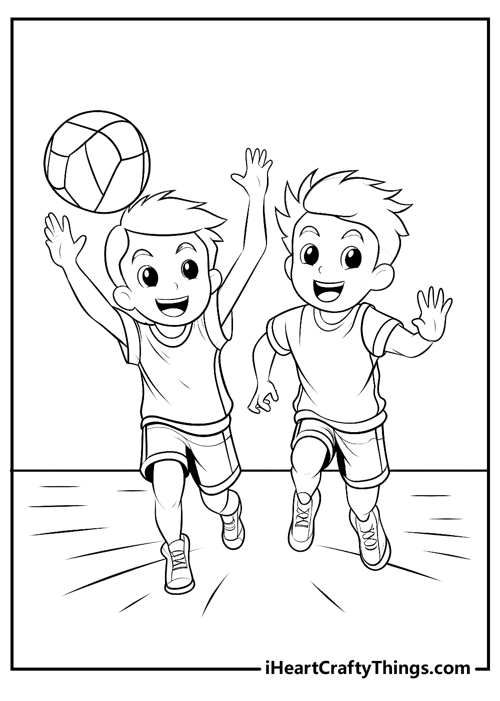 Volleyball Coloring Pages Printable
