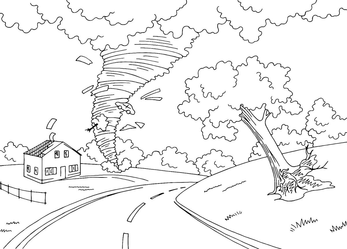 Printable Weather Coloring Pages