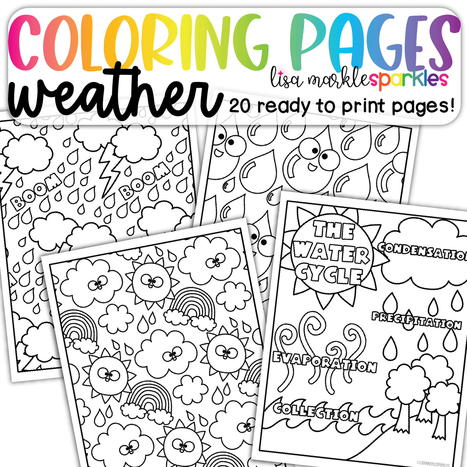 Weather Printable Coloring Pages
