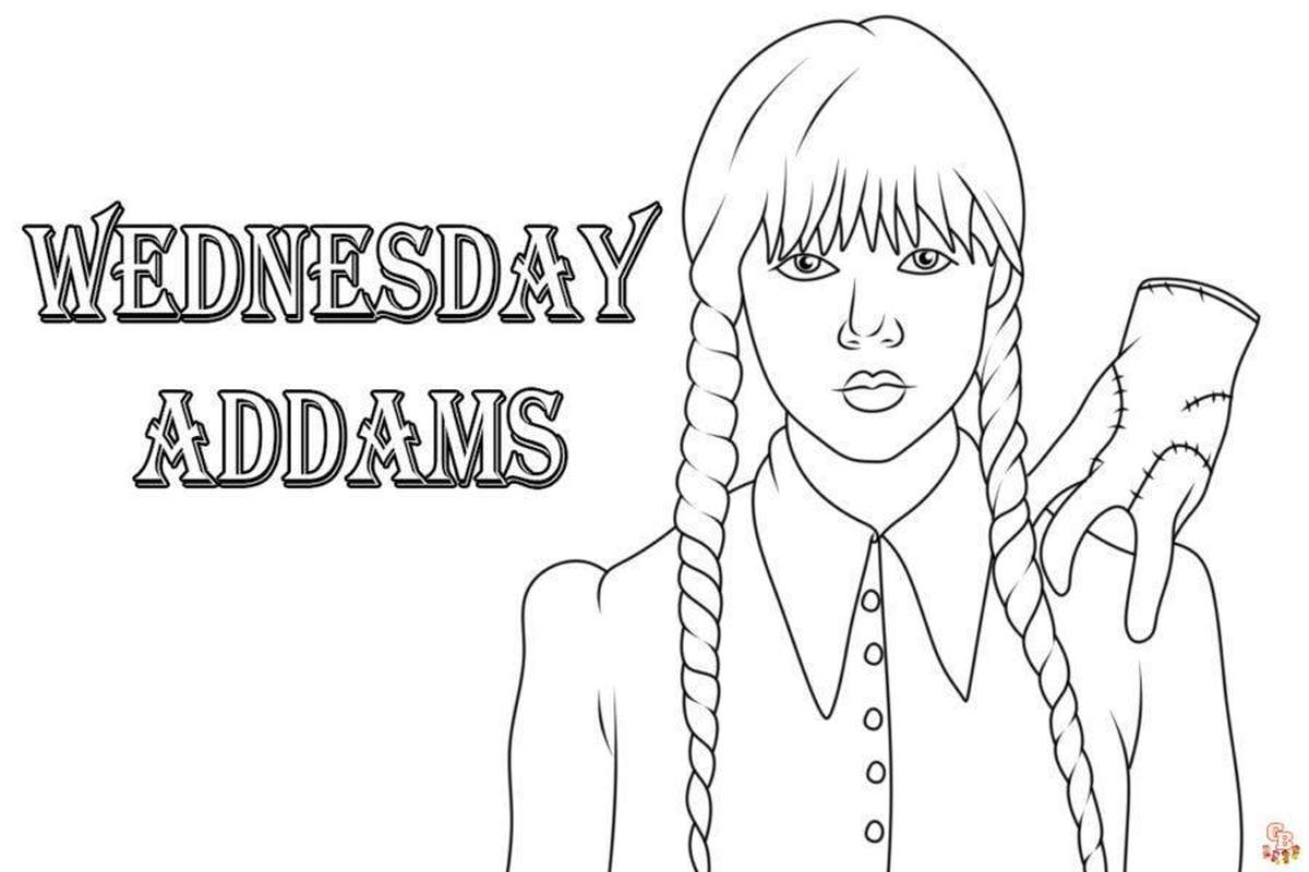 Wednesday Coloring Pages Party Ideas Photo 1 Of 5 Catch My Party