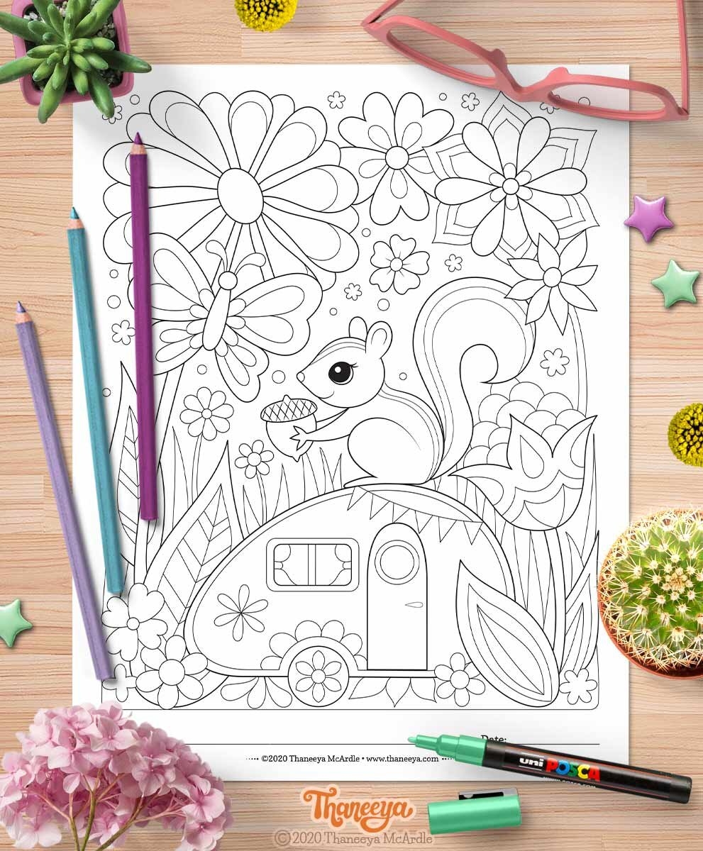 Whimsical Worlds Coloring Pages Set Of 10 Printable Coloring Pages For Adults And Teens Art Is Fun
