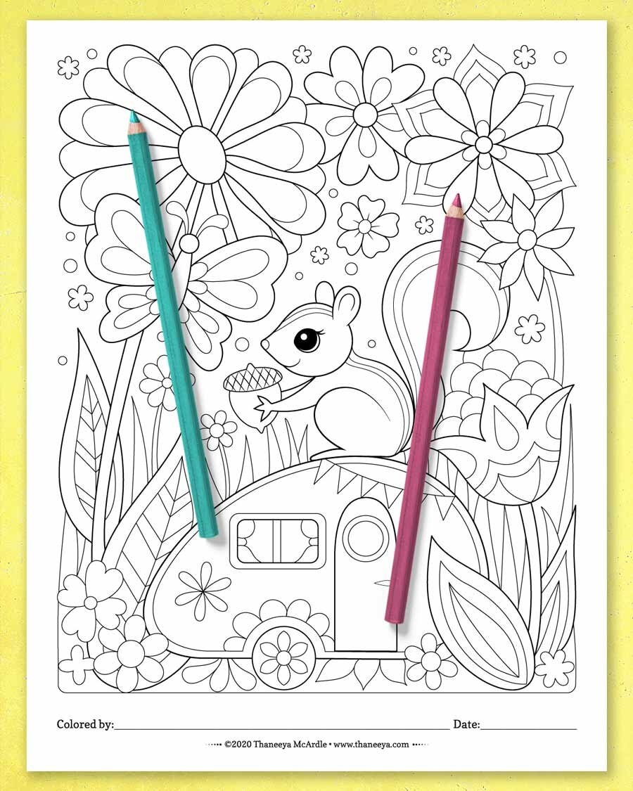 Whimsical Worlds Coloring Pages Set Of 10 Printable Coloring Pages For Adults And Teens Art Is Fun
