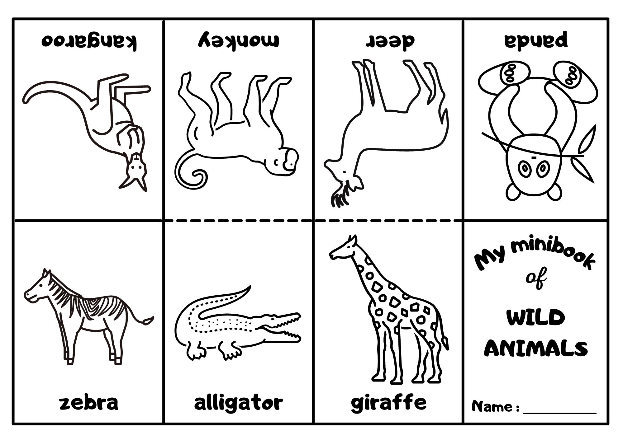 Wild Animals Coloring Pages Printable