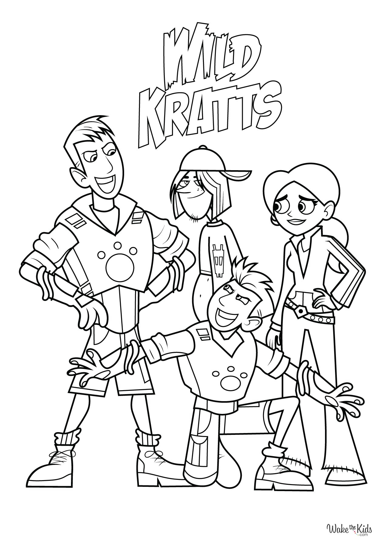 Printable Wild Kratts Creature Power Discs Coloring Pages