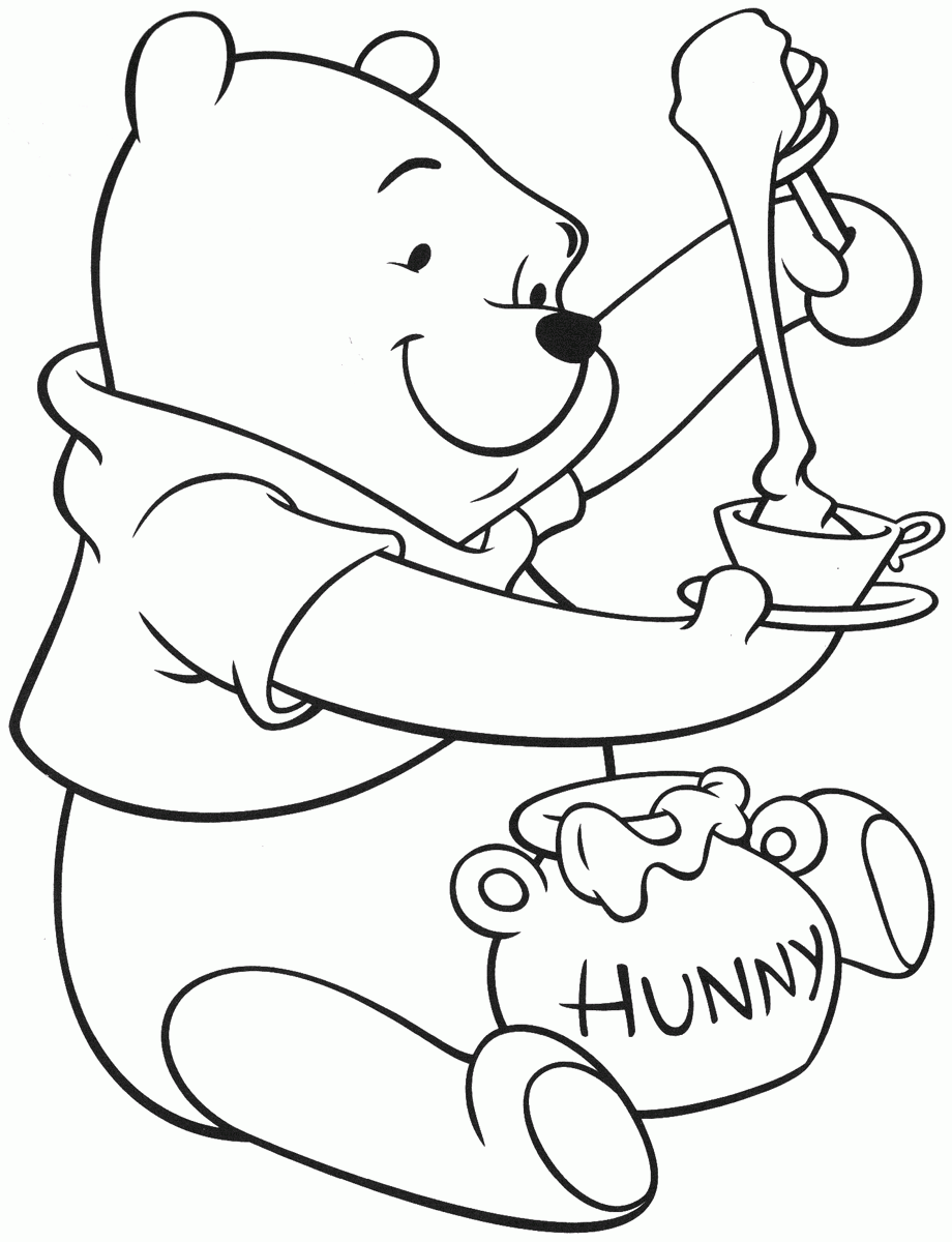 Winnie The Pooh Coloring Pages Printable Coloring Pages FREE