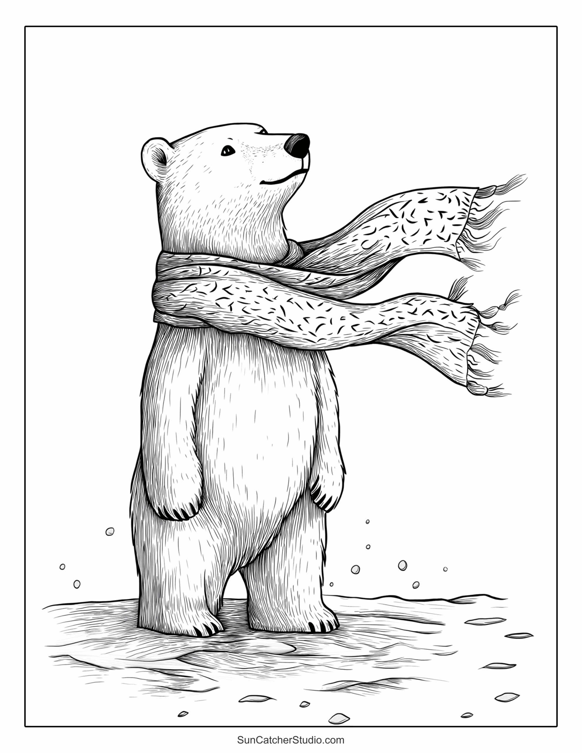 Free Adult Winter Coloring Pages