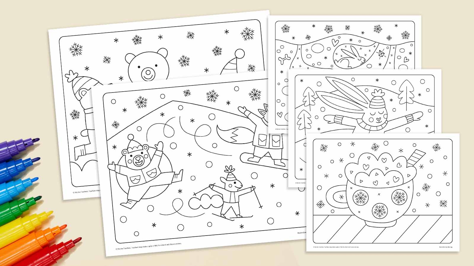 Winter Coloring Pages Grab Our Free Download We Are Teachers