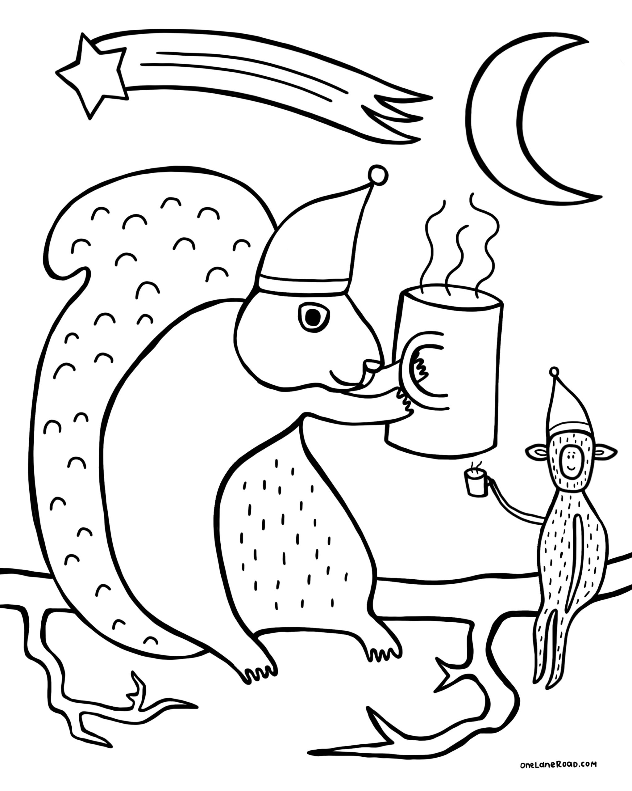Winter Free Coloring Pages