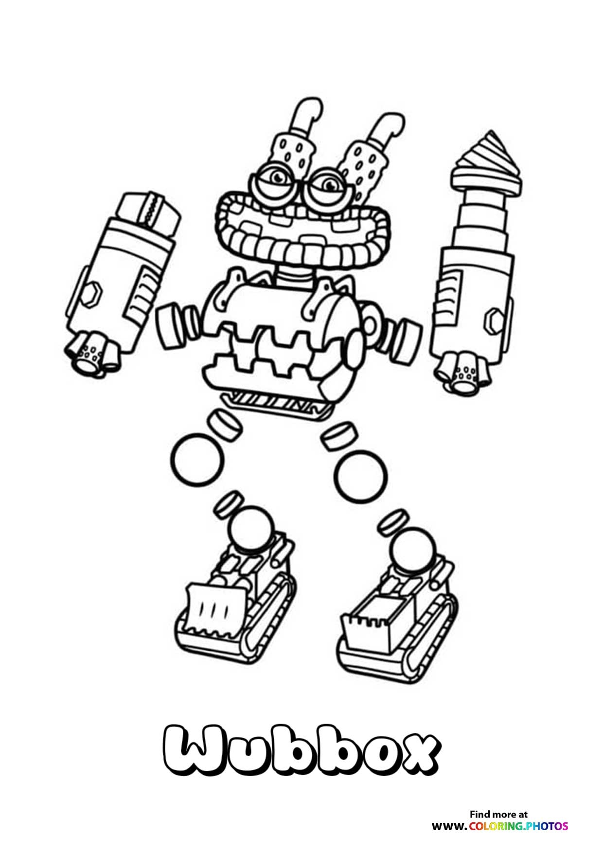 Wubbox Earth From My Singing Monsters Coloring Pages For Kids