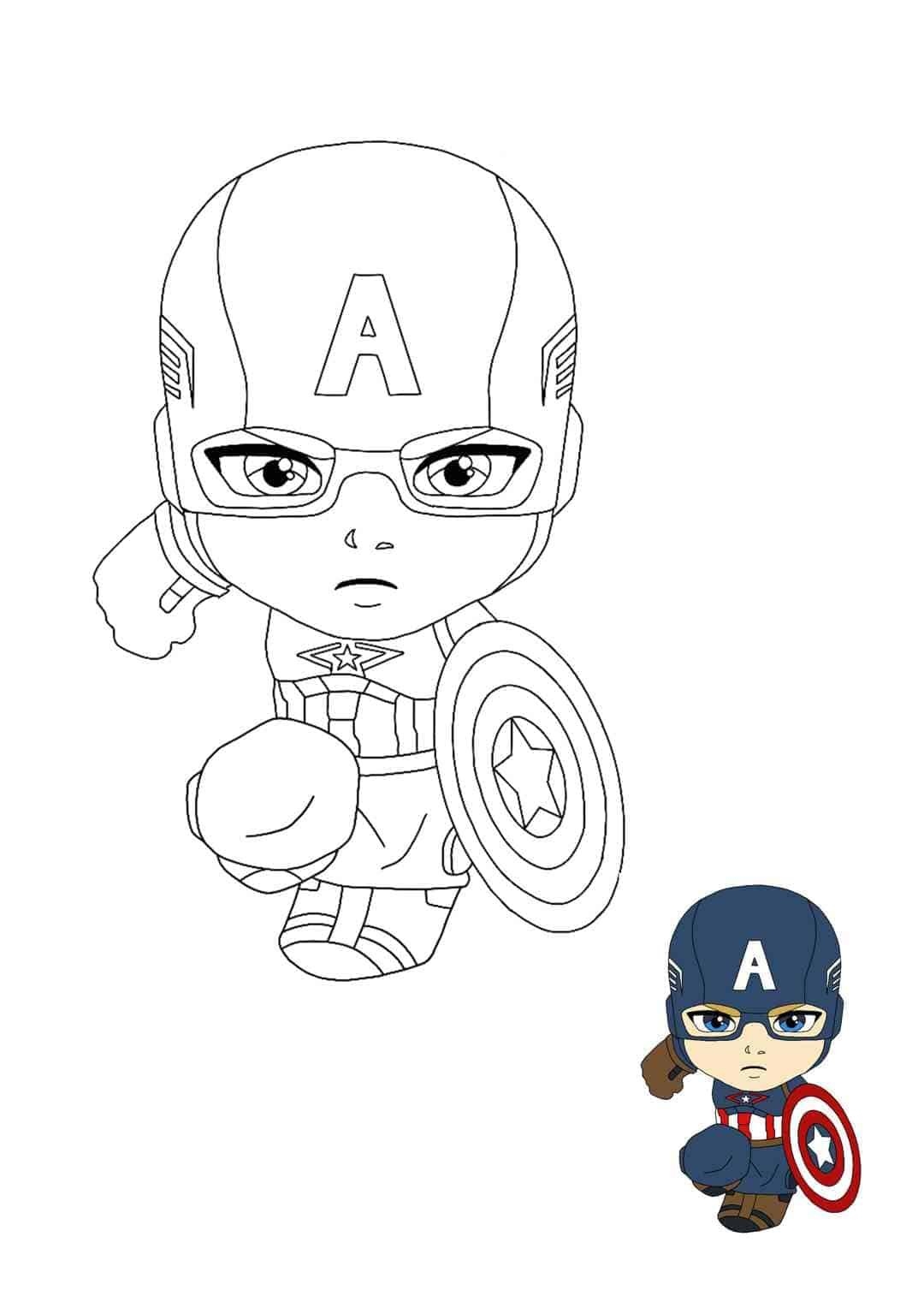 Captain America Coloring Pages Printable