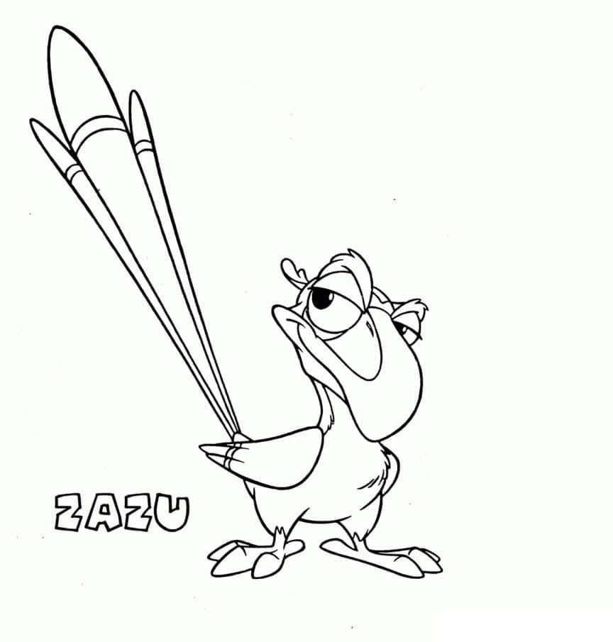 Zazu In The Lion King Coloring Page Download Print Or Color Online For Free