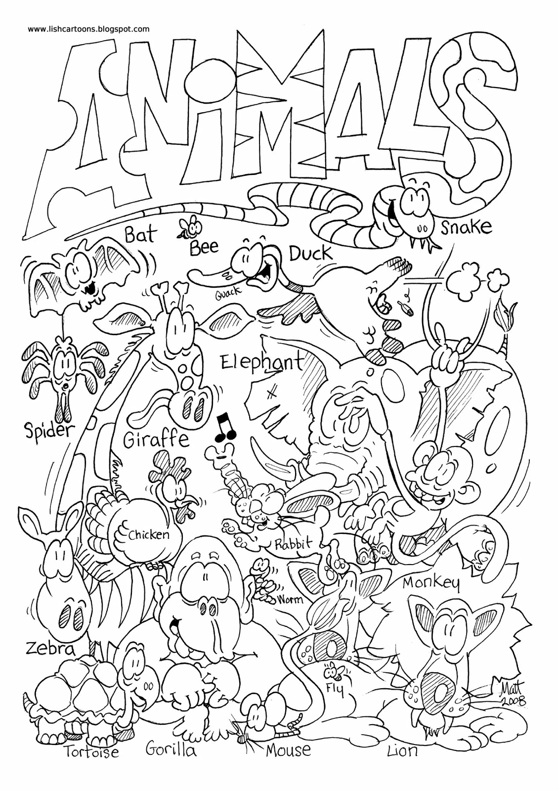 Zoo 12740 Animals Free Printable Coloring Pages