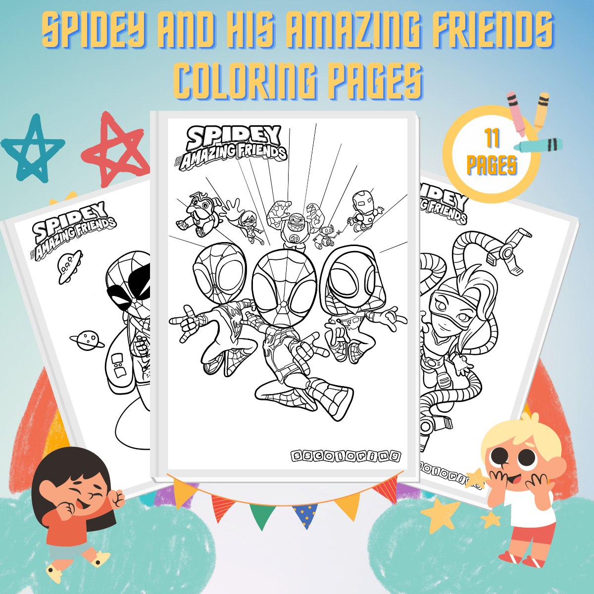12 Spidey And His Amazing Friends Coloring Pages Free Printable 