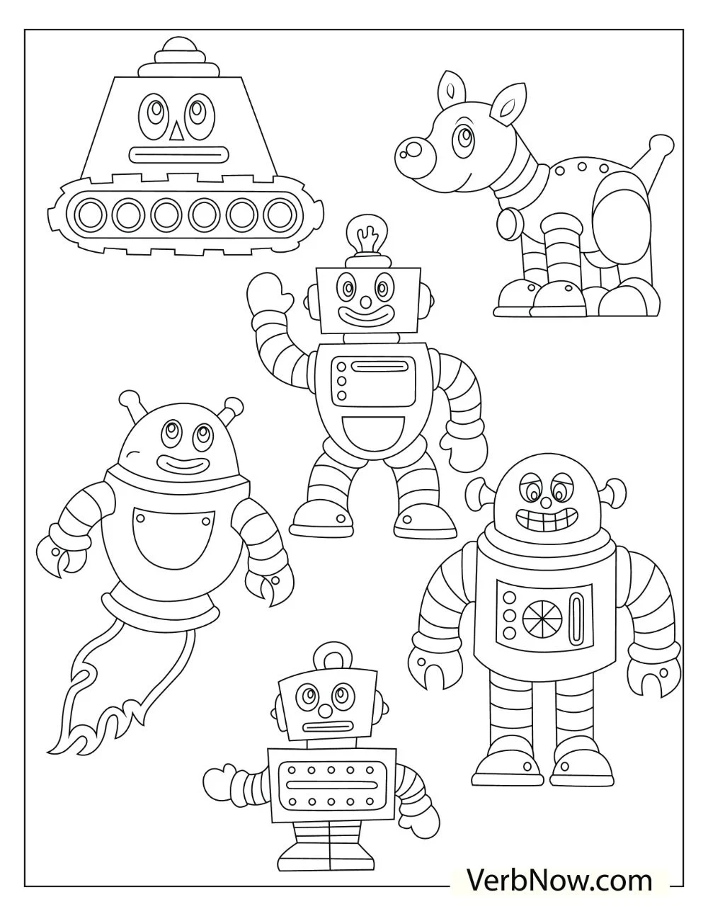 Robot Coloring Pages Printable