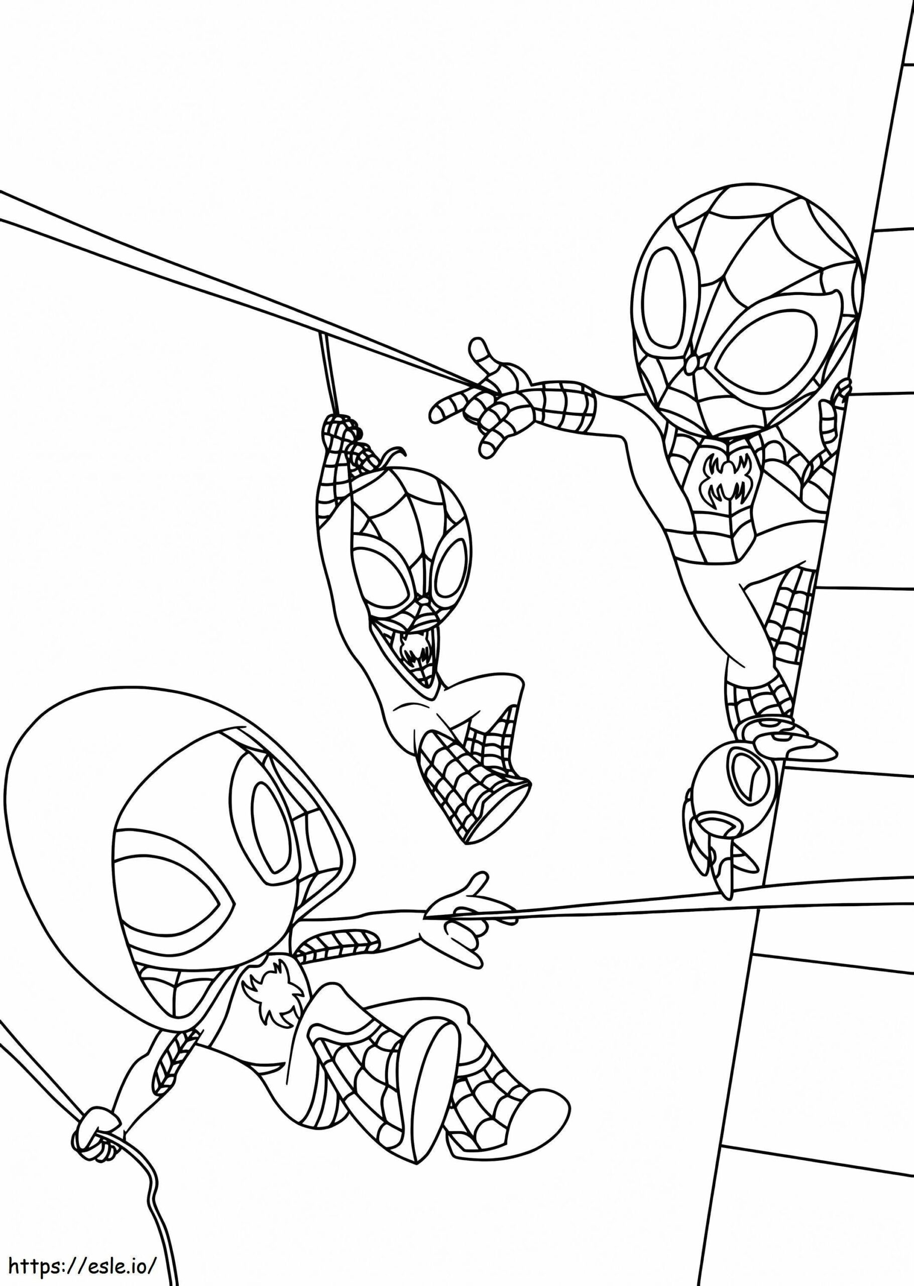 Free Spidey And Friends Coloring Pages